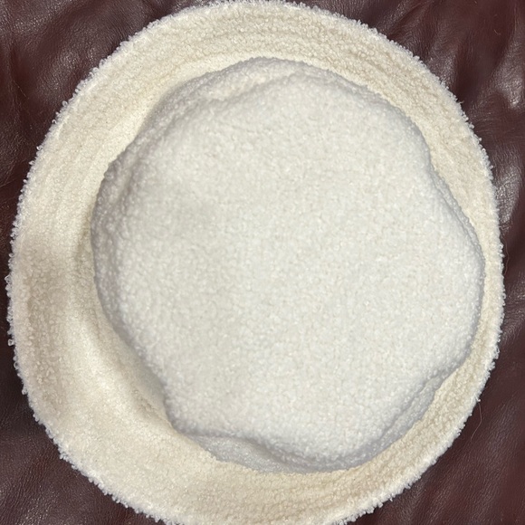 Cute White Sherpa Bucket Hat - Picture 2 of 3
